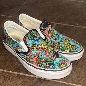 Vans Octo Coral Reef Patterned Slip-Ons